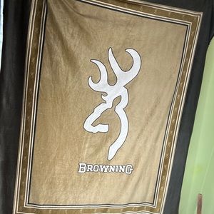 Browning Fleece Throw. 50w×60L